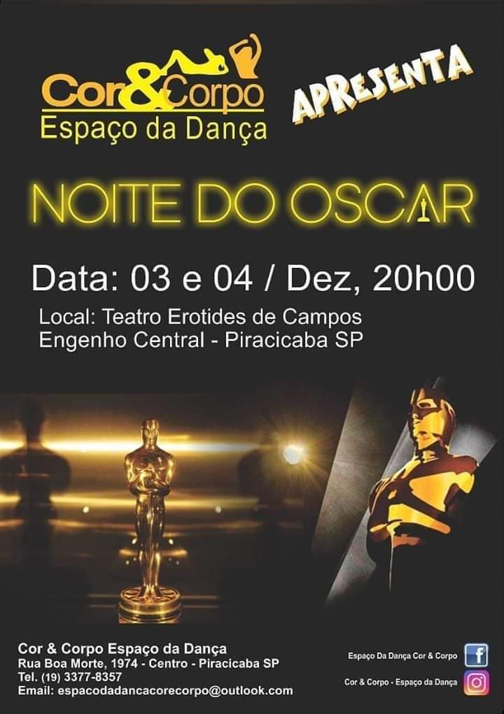 Noite do Oscar - Espaço da Dança Cor & Corpo